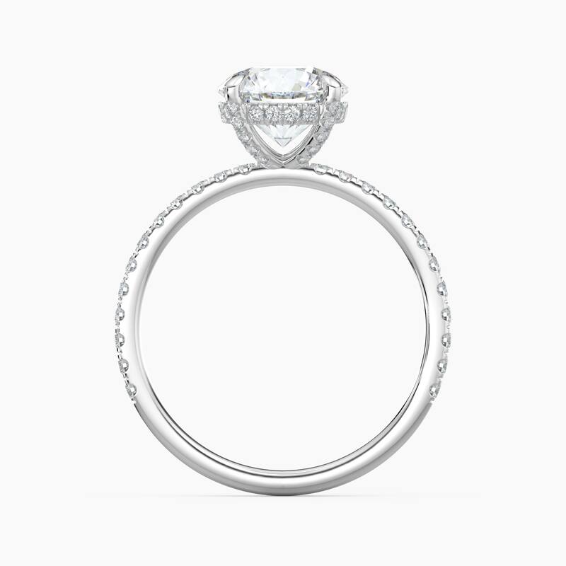 Auriya 14k Gold Lab Grown Round Diamond Luxe Hidden Halo Engagement Ring 1.00 to 5.00 ct. tw. (F-G, VS)