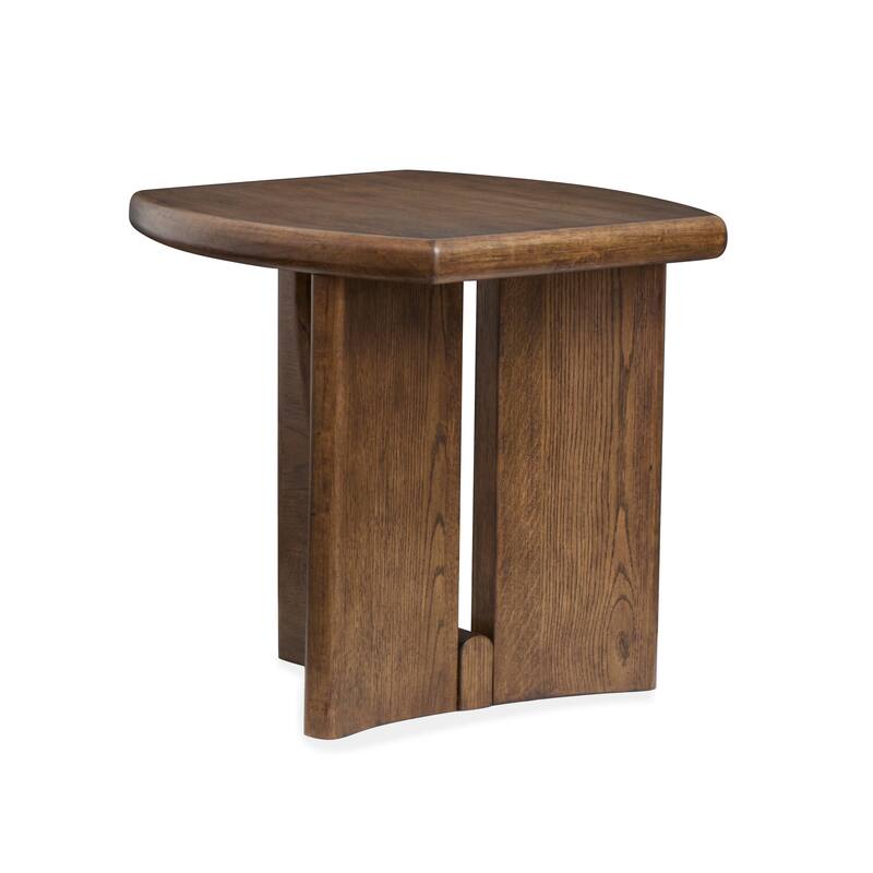 Magnussen Home Phoebe Sienna Brown Rectangular End Table - 22''W x 26''D x 23''H