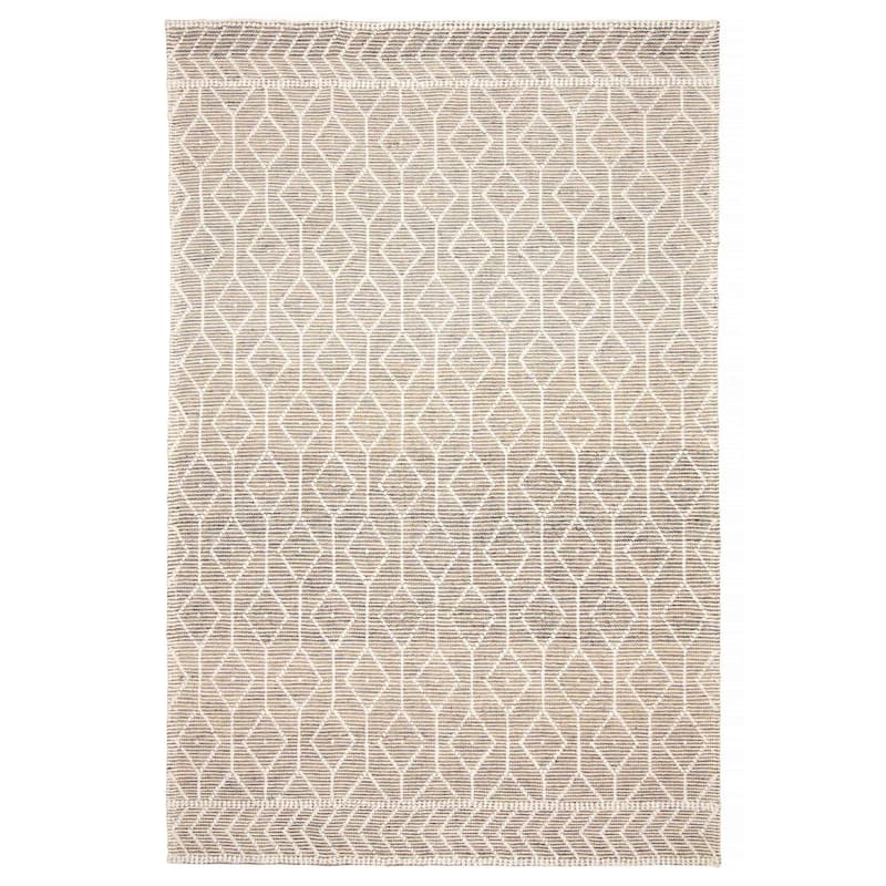 ECARPETGALLERY Braid weave Sienna Brown Wool Rug - 6'0 x 9'3 - Brown - 6'0 x 9'3
