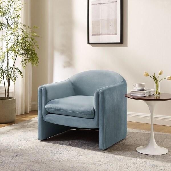 VANOMi 31.2 Inch Nordic Wide Boucle Upholstered Barrel VANOMi 31.2 Inch Nordic Wide Boucle Upholstered Barrel