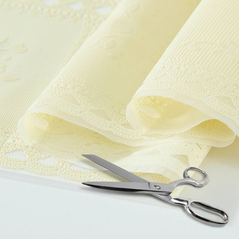 Crochet Lace-Inspired 3-Yard Cut-to-fit Vinyl Tablecloth/Table Protector - 54x108