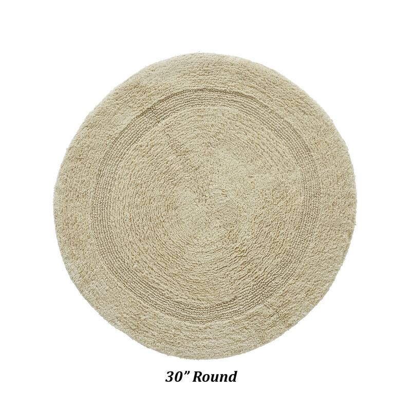 Better Trends Bath Rugs 100% Cotton Reversible Highly Water Absorbent Bathroom Rug for Shower, Sink, Bath Mats - Lux Collection