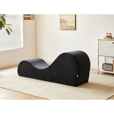 Chaise Lounge Chair Relaxation, Ergonomic Design with Soft Yet Firm High-Density Foam Core