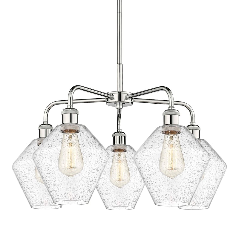 Innovations Lighting 516-5CR-17-26 Cindyrella Chandelier Cindyrella 5 - Polished Chrome / Seedy