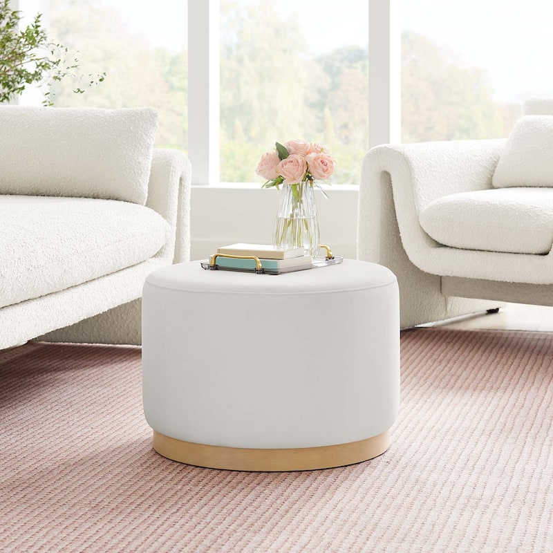 Tilden 16"/23"/29"/38" Performance Velvet Upholstered Ottoman