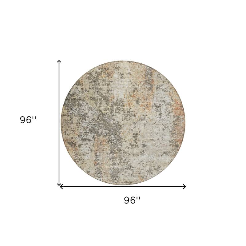 HomeRoots Abstract Transitional Rectangle Outdoor Rug