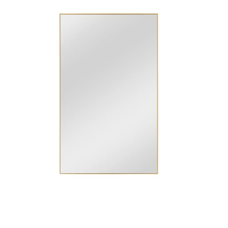 HomeRoots 51" Gold Metal Framed Full Length Hanging Mirror - 31.5