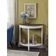 preview thumbnail 12 of 18, Convenience Concepts French Country Half-Round Entryway Table with Shelf Driftwood/White