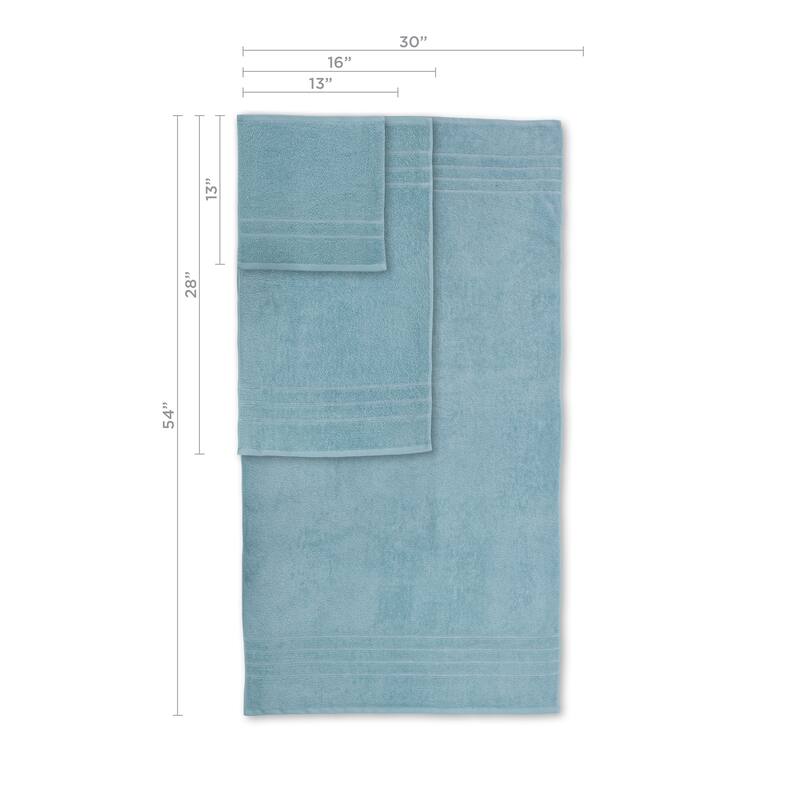 Martex Ultimate Performance Cotton Low-Lint Soft Absorbent Towel Set