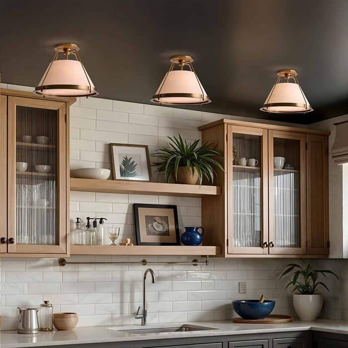 Solace Flush Mount - Gold