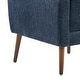 preview thumbnail 33 of 44, Linen Fabric Lounge Wingback Chairs Modern Accent Chair