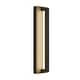 preview thumbnail 3 of 26, Matte Black Modern Linear Integrated LED Outdoor Wall Sconce with Vertical Light Strip
