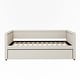 preview thumbnail 19 of 19, Upholstered Daybed with Trundle for Guest Room