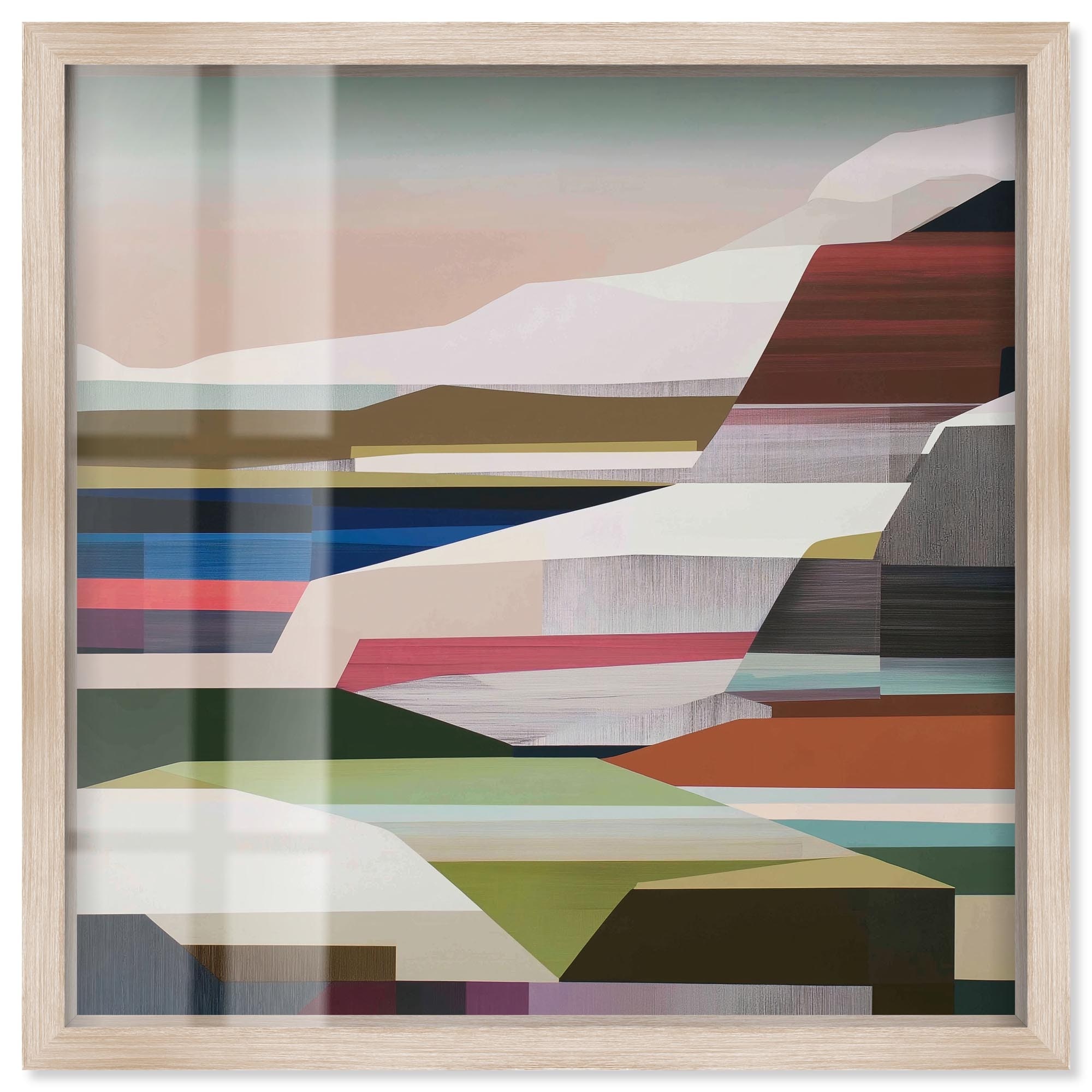 Beauty Geo V Modern Wall Decor Shadowbox Print by Art Remedy