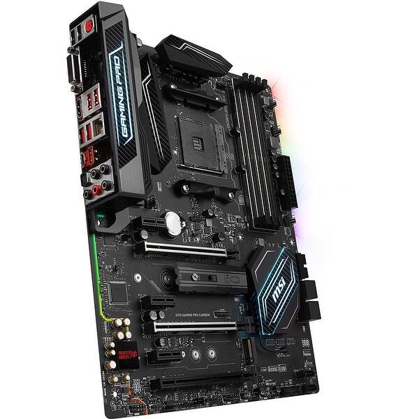 Shop Msi X370 Gaming Pro Carbon Amd Ryzen X370 Ddr4 Vr Ready Hdmi Usb 3 Atx Gaming Motherboard Overstock 16629743