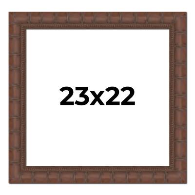 23x22 Frame Pewter Solid Wood Picture Frame Width 1.625 Inches | Interior Frame Depth 0.6875 Inches