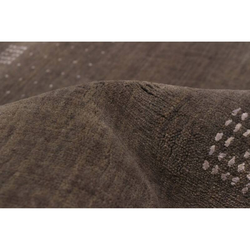Kashkuli Gabbeh Grey Rug 4'9" x 6'6" - 4'9 x 6'6