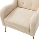 preview thumbnail 18 of 53, Hyperboreüs Upholstery Accent Armchair with Tufted Back by HULALA HOME