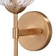 preview thumbnail 9 of 10, Olson 1 Light Mid-Century Modern Wall Sconce Clear Globe Glass - 6-in. W x 16.5-in. H x 7-in. D