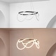 preview thumbnail 21 of 24, Nuvola 25" Contemporary Minimalist 360 Adjustable Silicone Neon Rope Dimmable Integrated LED Chandelier, by JONATHAN Y