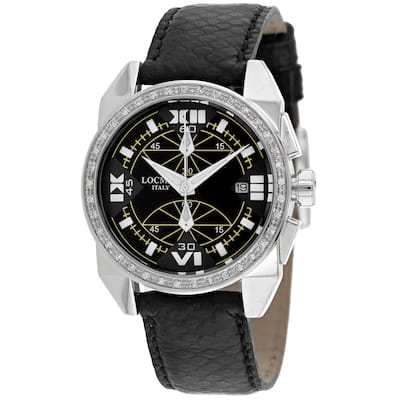 Locman Women's Diamond Cavallo Pazzo Black Dial Watch - 161BKWHD - 6 (36)