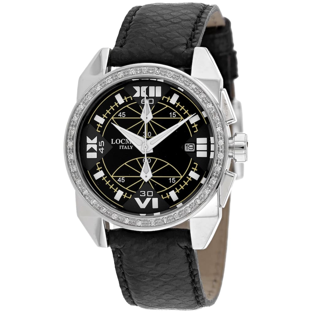 Locman Women's Diamond Cavallo Pazzo Black Dial Watch - 161BKWHD - 6 (36)