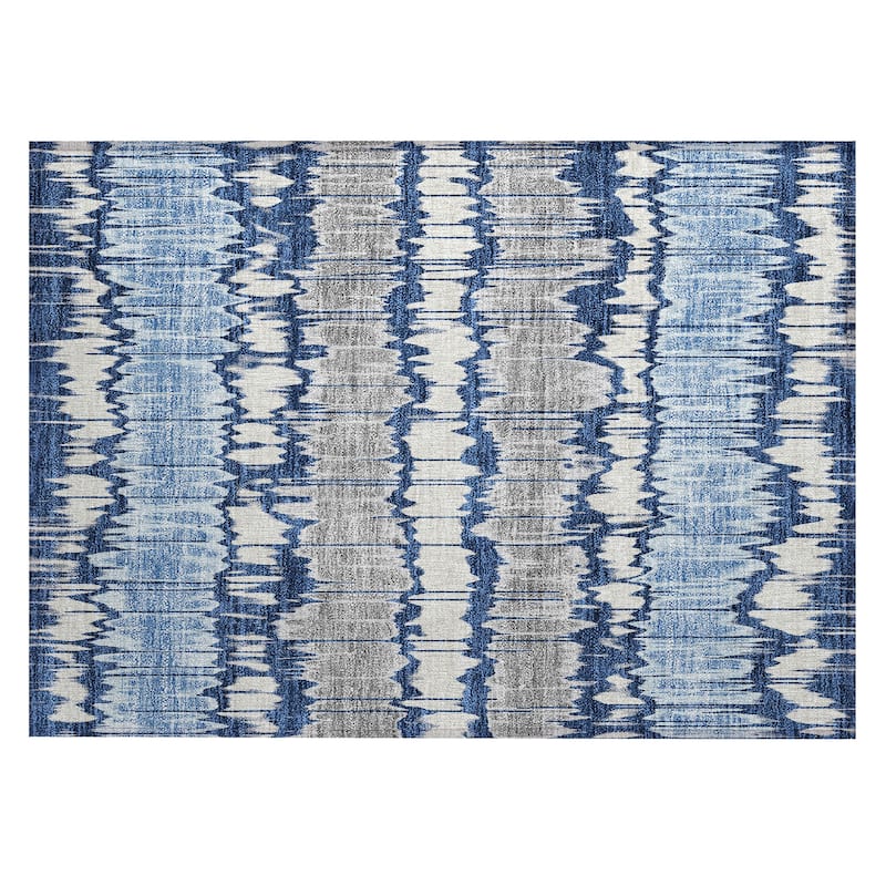 Machine Washable Indoor/ Outdoor Chantille Contemporary Ombre Rug