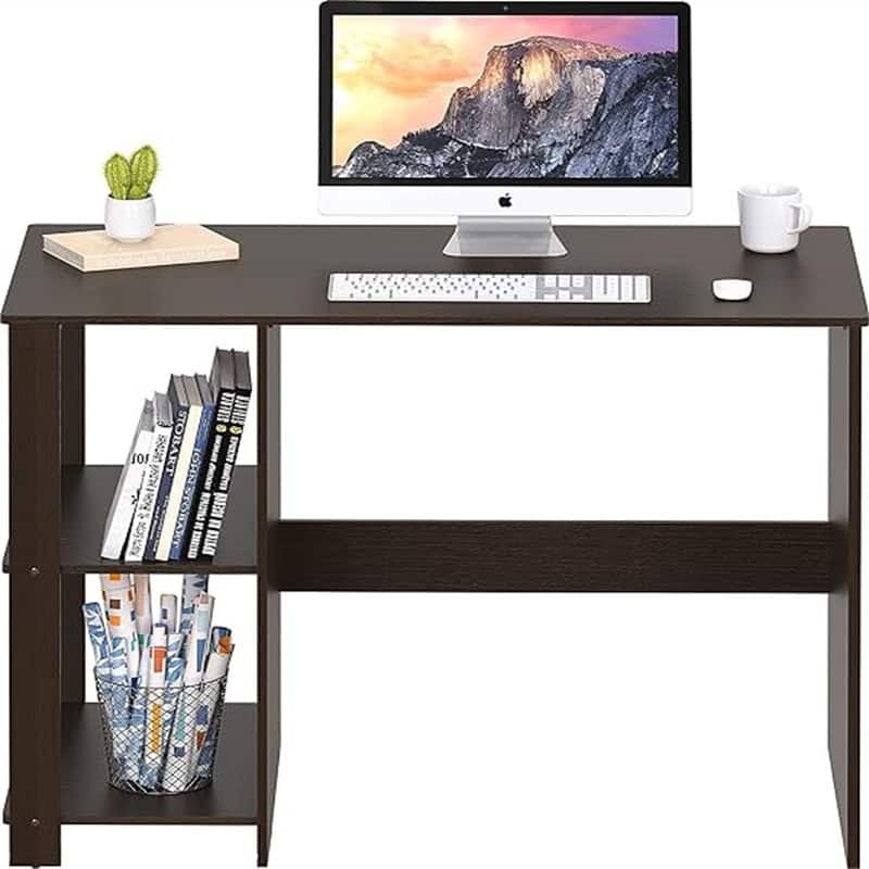 Home Office Computer Desk with Shelves