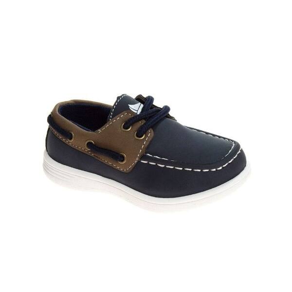 slide 2 of 5, Sail Toddler Boys' POST Boat Shoes Navy - 1