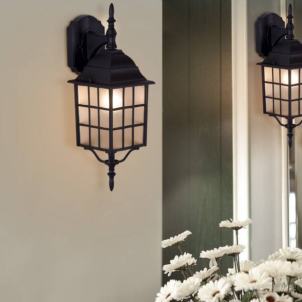 Shop Costway Outdoor Garages Front Porch Light Exterior Wall Light