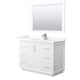 Option White / Giotto Quartz Top / Brushed Nickel