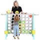 preview thumbnail 5 of 5, SDADI Giant 64 Inch 4-In-A-Row Game and Basketball Game for Kids, Gray and Green - 32.90