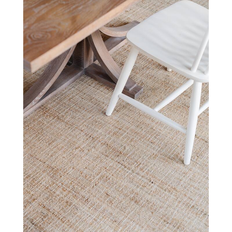 Erin Gates by Momeni Orchard Ripple Brown Hand Woven Wool and Jute Rug