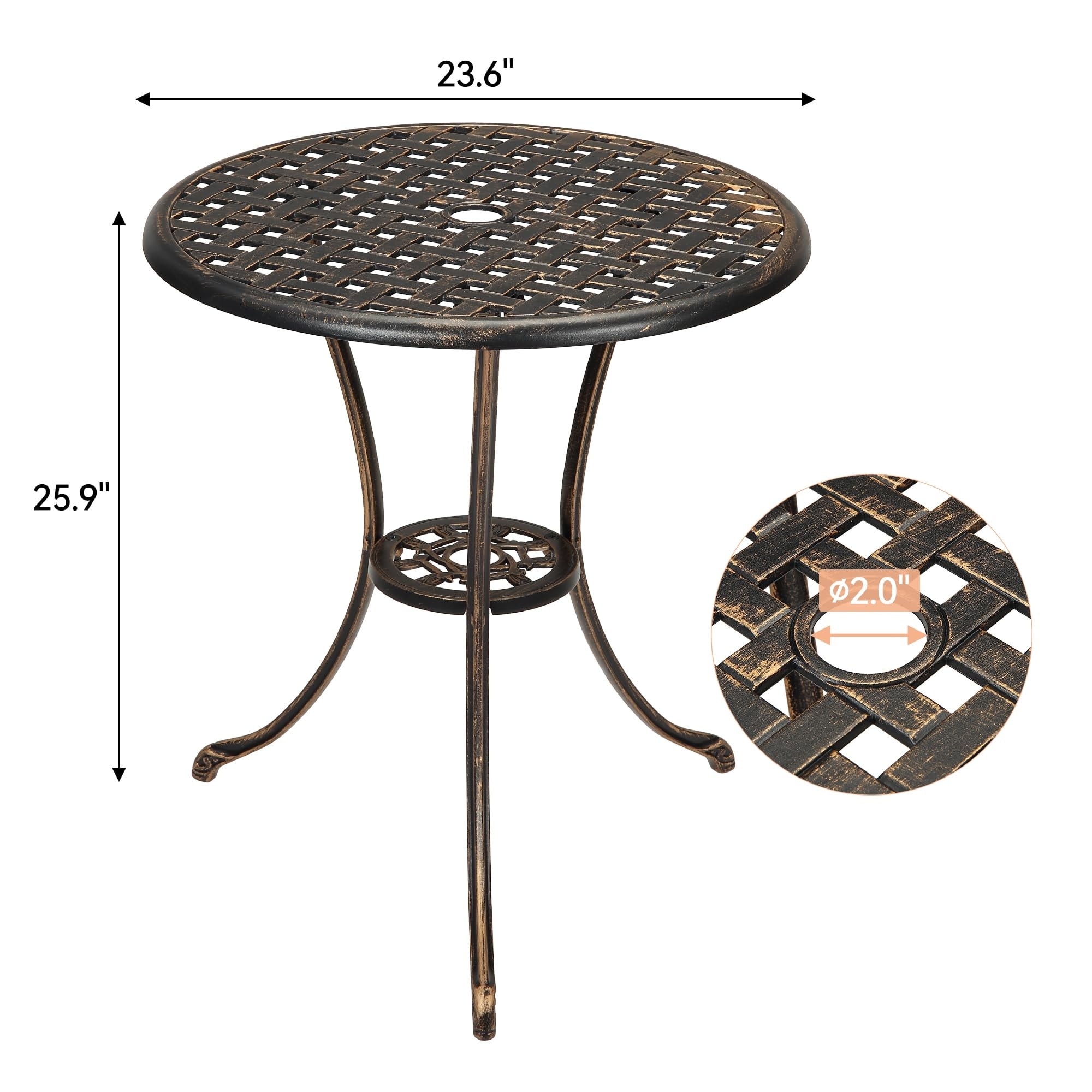 Patio Bistro Table, 24