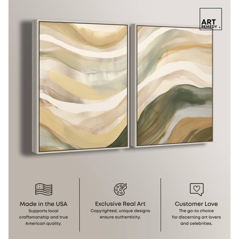 Dunes of Time I Canvas Set of 2 by Art Remedy