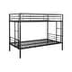 preview thumbnail 29 of 27, Modern Twin over Twin Bunk Bed with Heavy-duty Sturdy Metal, Safety Guardrail and 2 Side Ladders, Noise Reduced, Silver