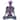 National Tree Company Halloween Purple Galaxy Meditating Skeleton, LED Lights, 10 Inches - 10 in