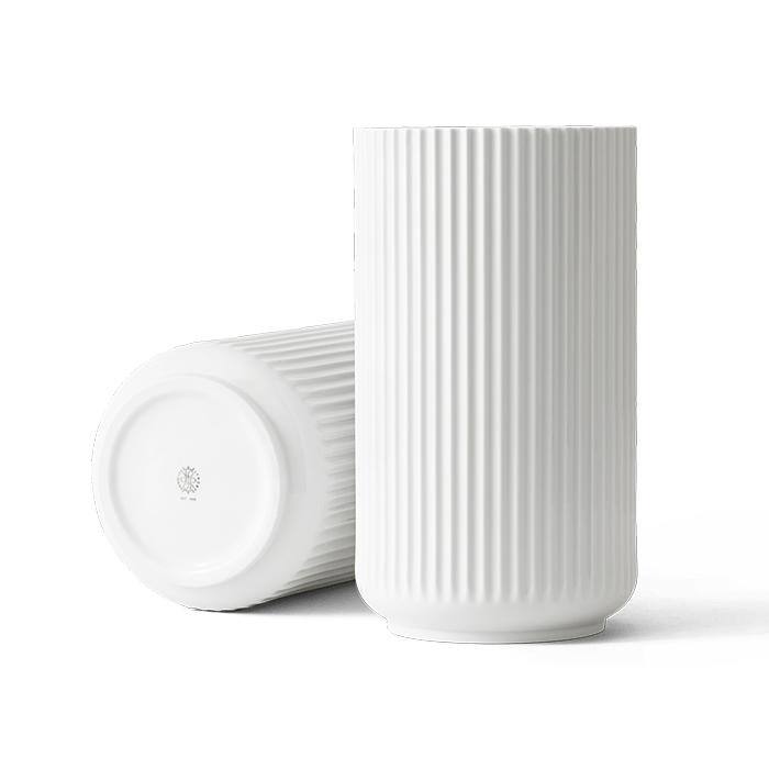 Lyngby Porcelæn Vase, White - H: 12.2"