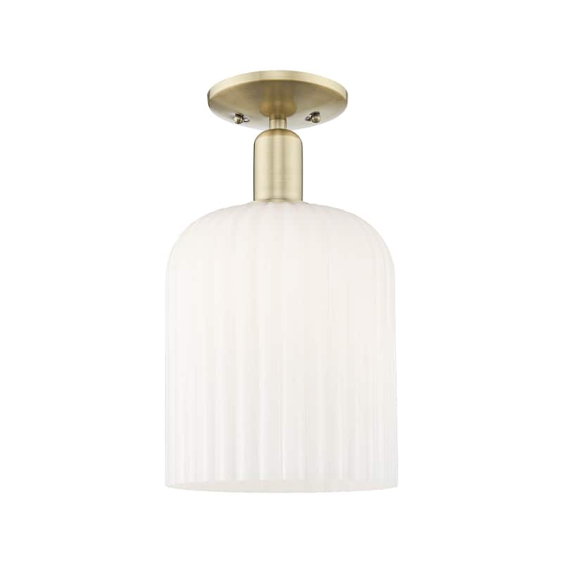 Innovations Lighting Endless Possibilities Arcadia - Bridal Veil - 1 Light 8" Semi-Flush Mount