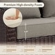 preview thumbnail 21 of 105, Murphy Outdoor Wicker Patio Outdoor Sofa Swivel Chair Coffee Table