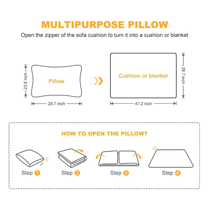 Velvet Loveseat Daybed, Pull Out Sofa Bed with Blanket Set, 3-Seat Convertible Sleeper Sofa with 2-in-1 Pillow