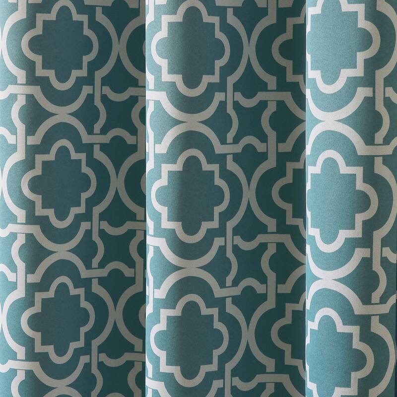 Sun Zero Barnett Trellis Blackout Grommet Curtain Panel, Single Panel