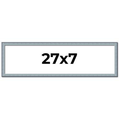 27x7 Frame Rustic Sky Blue Solid Wood Picture Frame | 0.75 Inch
