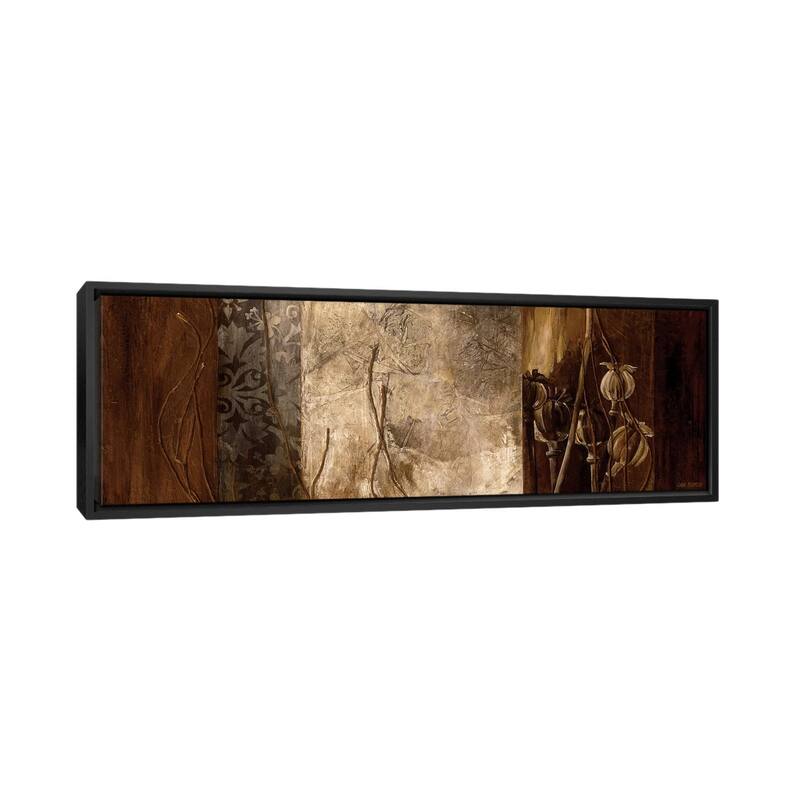 iCanvas "Copper's Edge II" by Linda Thompson Framed Canvas Print - 16x48 - Black