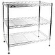 preview thumbnail 1 of 7, Apollo Hardware Chrome 3-Tier Wire Shelf 20"x12"x20" With Shelf Liner