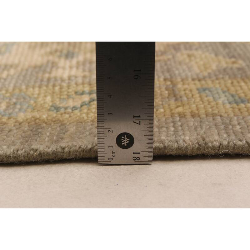 ECARPETGALLERY Hand-knotted Oushak Grey Wool Rug - 7'10 x 9'11