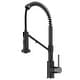 preview thumbnail 58 of 158, Kraus Bolden 2-Function 1-Handle Commercial Pulldown Kitchen Faucet KFF-1610 - 19 1/4" Height (Filter Faucet) - MBSFSB - Matte Black/ Spot Free Black Stainless