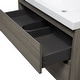 preview thumbnail 148 of 169, CASAINC Floating Bathroom Vanity with Resin Top Basin and Soft Closing Drawers