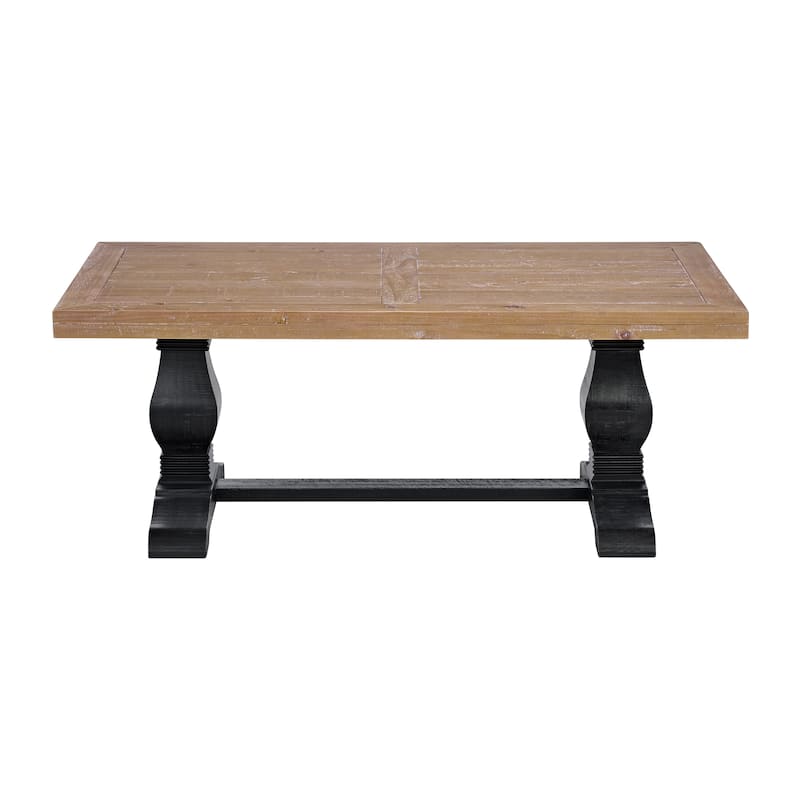 Napa 50" Solid Wood Pedestal Coffee Table