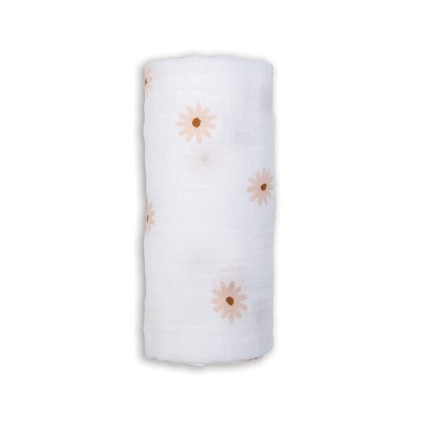 slide 2 of 25, lulujo 1 PK Muslin Swaddle Blanket Daisies